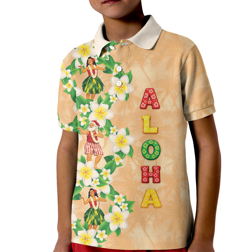 Aloha Hawaii Chilly Christmas Kid Polo Shirt Tropical Vibes