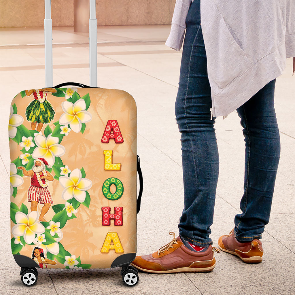 Aloha Hawaii Chilly Christmas Luggage Cover Tropical Vibes