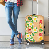 Aloha Hawaii Chilly Christmas Luggage Cover Tropical Vibes
