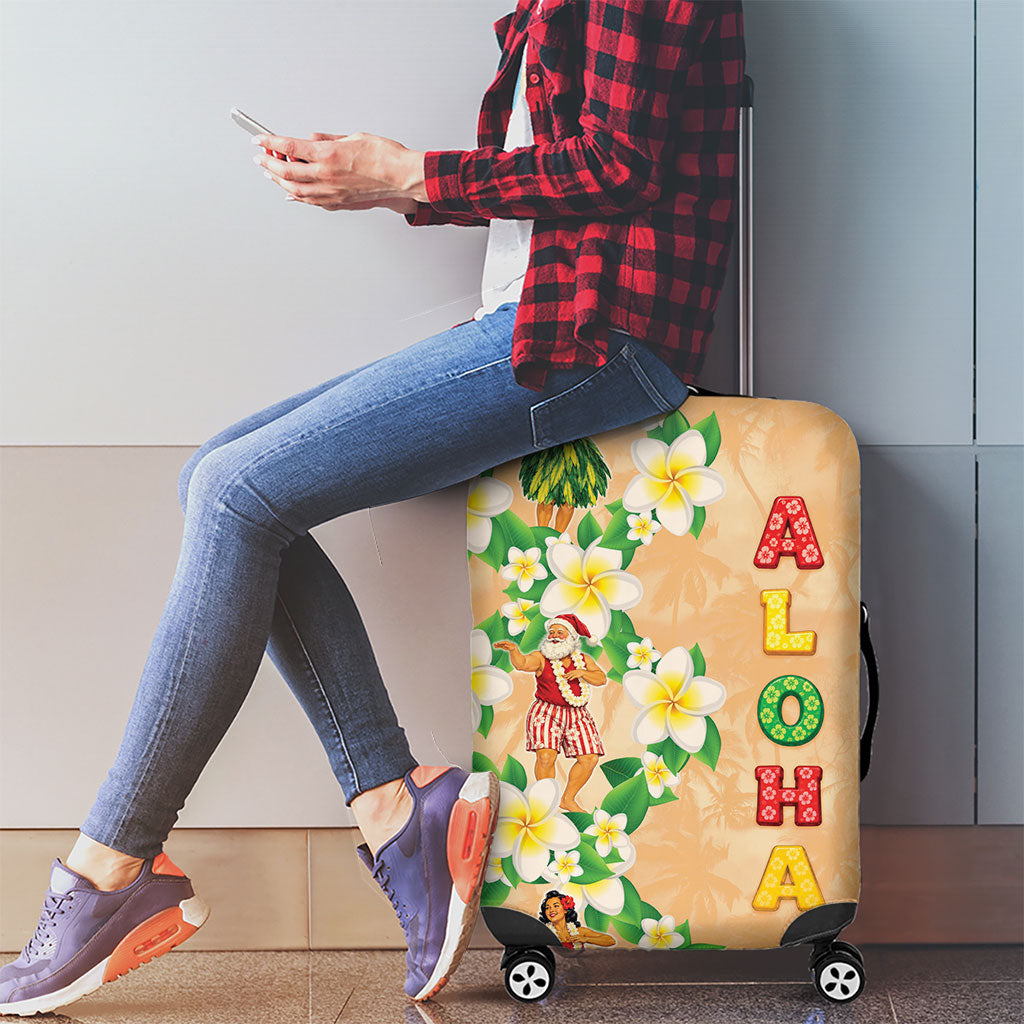 Aloha Hawaii Chilly Christmas Luggage Cover Tropical Vibes