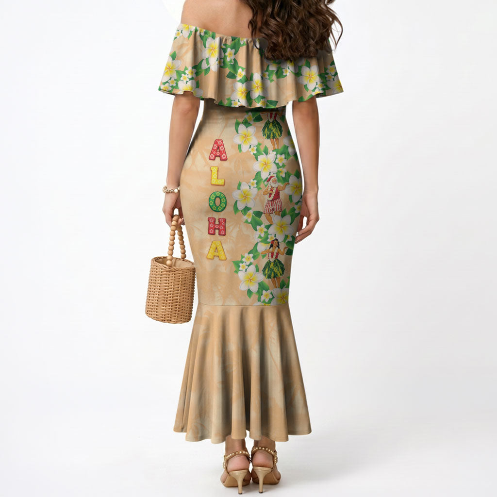 Aloha Hawaii Chilly Christmas Mermaid Dress Tropical Vibes