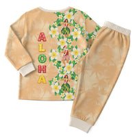 Aloha Hawaii Chilly Christmas Pajama Set Tropical Vibes