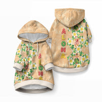Aloha Hawaii Chilly Christmas Pet Hoodie Tropical Vibes LT05 Pullover Beige - Polynesian Pride