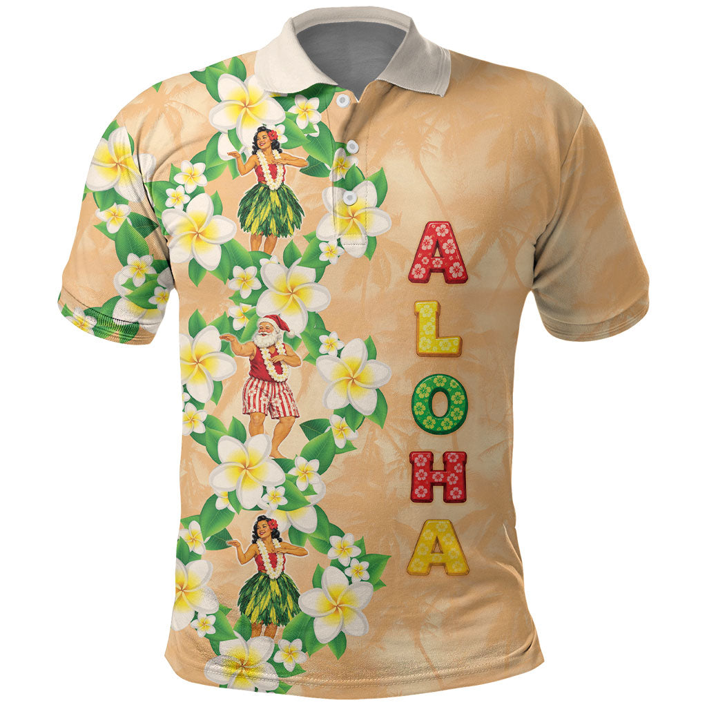Aloha Hawaii Chilly Christmas Polo Shirt Tropical Vibes