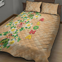 Aloha Hawaii Chilly Christmas Quilt Bed Set Tropical Vibes