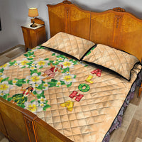 Aloha Hawaii Chilly Christmas Quilt Bed Set Tropical Vibes