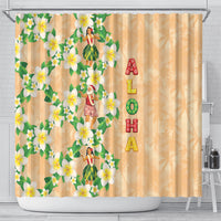 Aloha Hawaii Chilly Christmas Shower Curtain Tropical Vibes