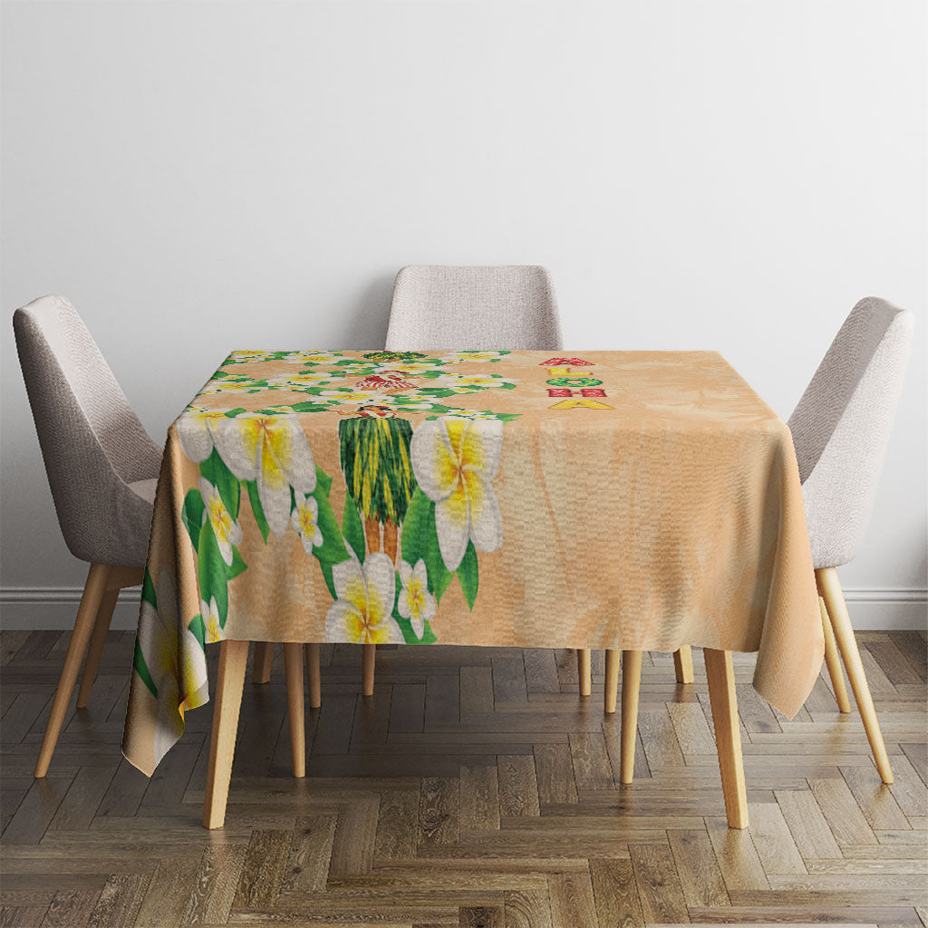 Aloha Hawaii Chilly Christmas Tablecloth Tropical Vibes