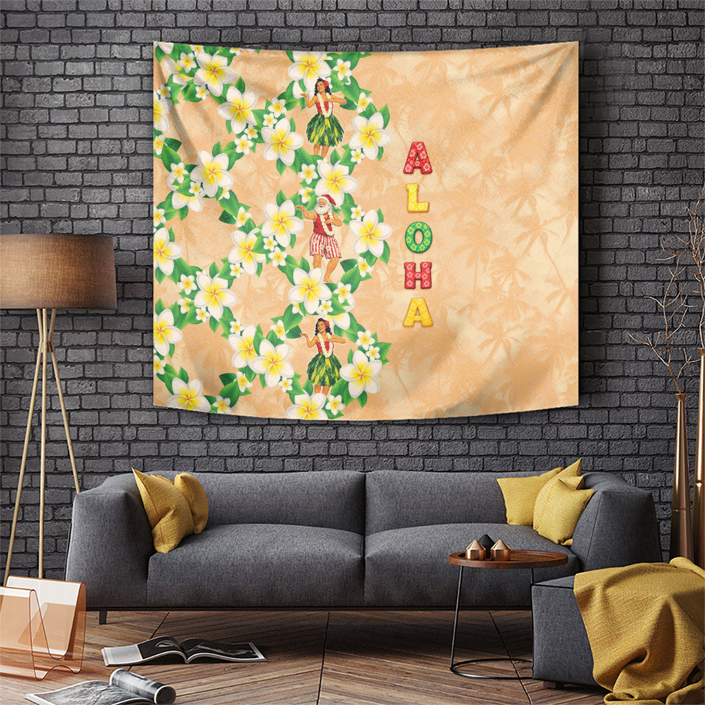 Aloha Hawaii Chilly Christmas Tapestry Tropical Vibes