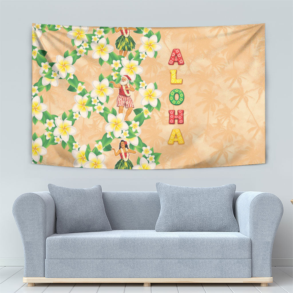 Aloha Hawaii Chilly Christmas Tapestry Tropical Vibes