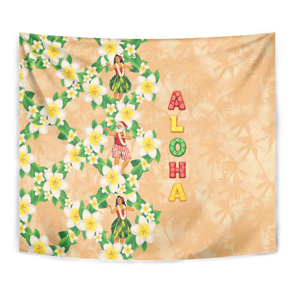 Aloha Hawaii Chilly Christmas Tapestry Tropical Vibes