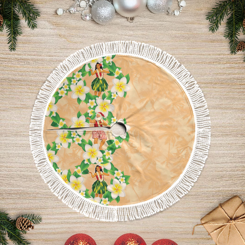 Aloha Hawaii Chilly Christmas Tree Skirt Tropical Vibes