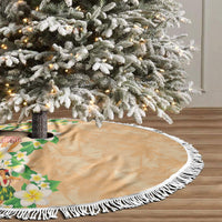 Aloha Hawaii Chilly Christmas Tree Skirt Tropical Vibes