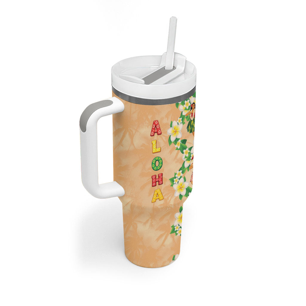 Aloha Hawaii Chilly Christmas Tumbler With Handle Tropical Vibes