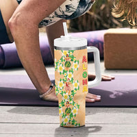 Aloha Hawaii Chilly Christmas Tumbler With Handle Tropical Vibes