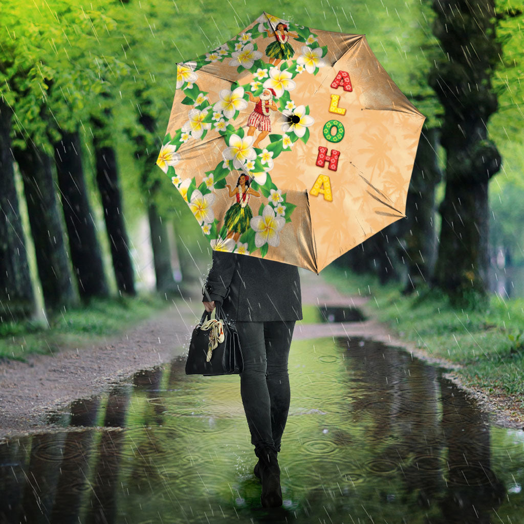 Aloha Hawaii Chilly Christmas Umbrella Tropical Vibes