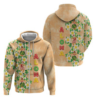 Aloha Hawaii Chilly Christmas Zip Hoodie Tropical Vibes