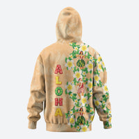 Aloha Hawaii Chilly Christmas Zip Hoodie Tropical Vibes