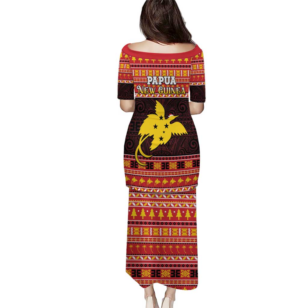 Papua New Guinea Christmas Puletasi Santa Raggiana