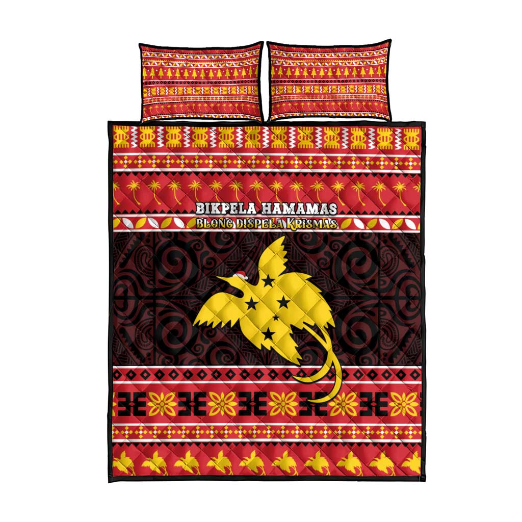 Papua New Guinea Christmas Quilt Bed Set Santa Raggiana