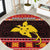 Papua New Guinea Christmas Round Carpet Santa Raggiana