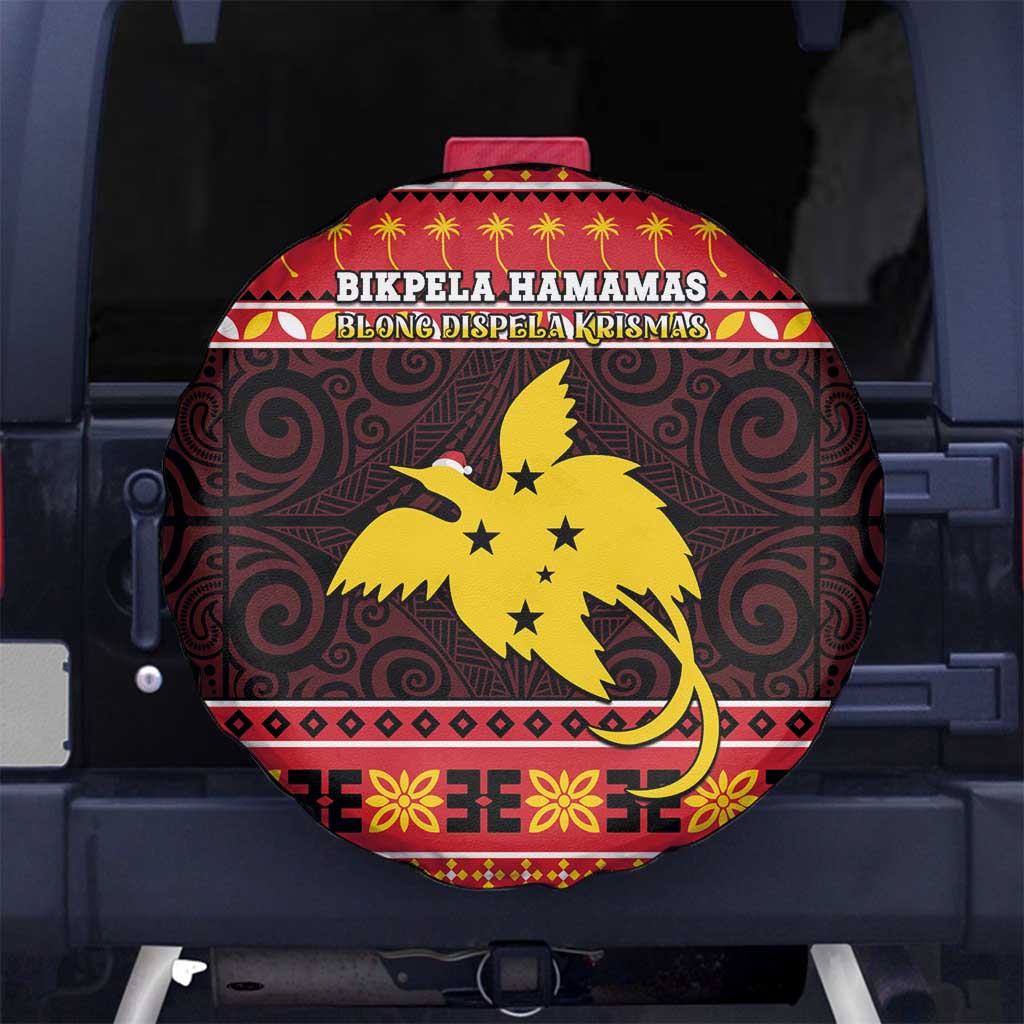 Papua New Guinea Christmas Spare Tire Cover Santa Raggiana