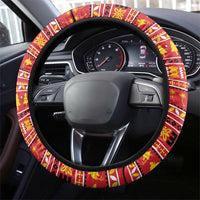 Papua New Guinea Christmas Steering Wheel Cover Santa Raggiana