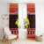 Papua New Guinea Christmas Window Curtain Santa Raggiana