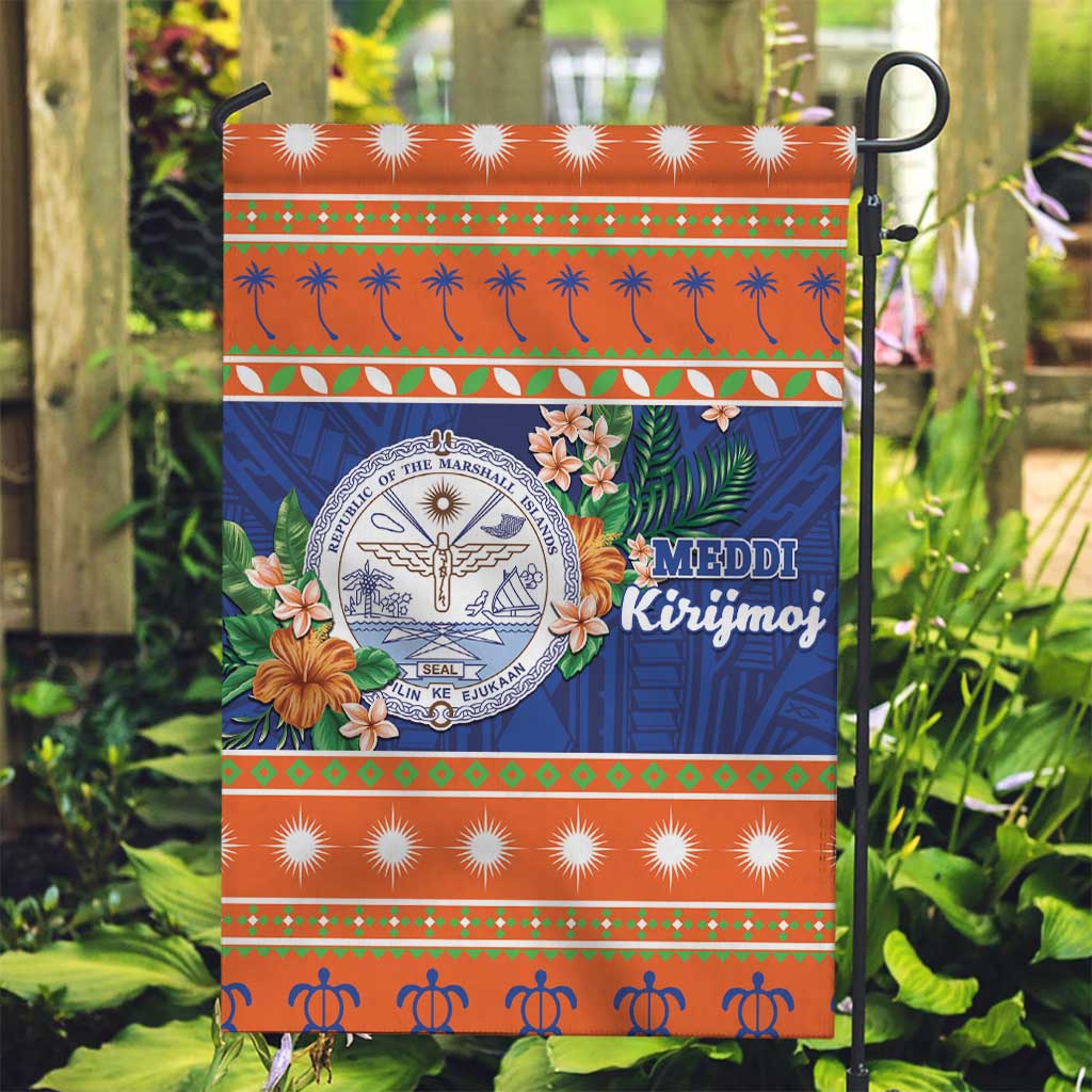 Marshall Islands Christmas Garden Flag Marshallese Seal Meddi Kirijmoj