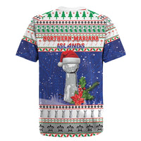 Northern Mariana Islands Christmas Rugby Jersey Poinsettia Filis Pasgua LT05 - Polynesian Pride