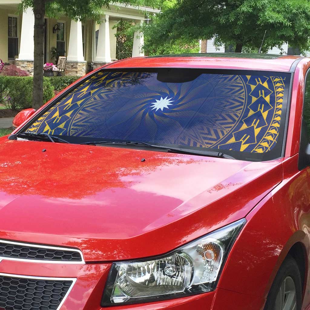 Nauru Angam Day Auto Sun Shade Polynesian Tribal Pattern Unique Style - Polynesian Pride