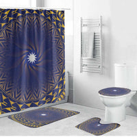 Nauru Angam Day Bathroom Set Polynesian Tribal Pattern Unique Style - Polynesian Pride