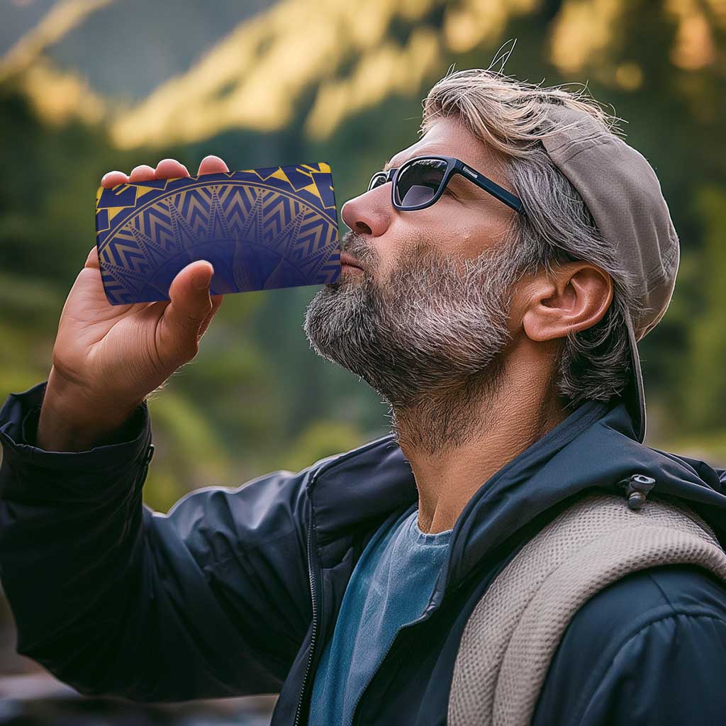 Nauru Angam Day 4 in 1 Can Cooler Tumbler Polynesian Tribal Pattern Unique Style - Polynesian Pride