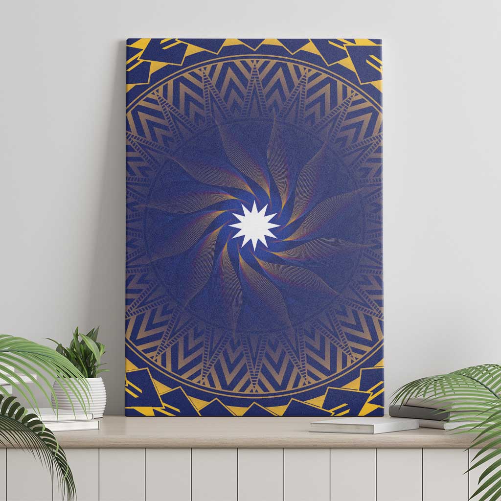 Nauru Angam Day Canvas Wall Art Polynesian Tribal Pattern Unique Style - Polynesian Pride
