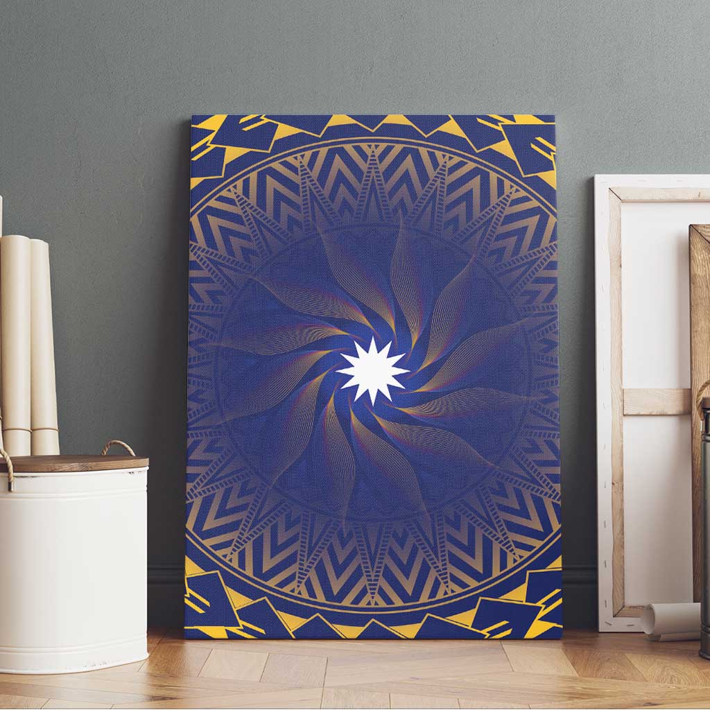 Nauru Angam Day Canvas Wall Art Polynesian Tribal Pattern Unique Style - Polynesian Pride