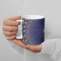 Nauru Angam Day Ceramic Mug Polynesian Tribal Pattern Unique Style - Polynesian Pride