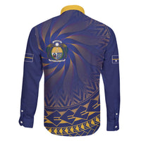 Nauru Angam Day Family Matching Long Sleeve Bodycon Dress and Hawaiian Shirt Polynesian Tribal Pattern Unique Style LT05 - Polynesian Pride