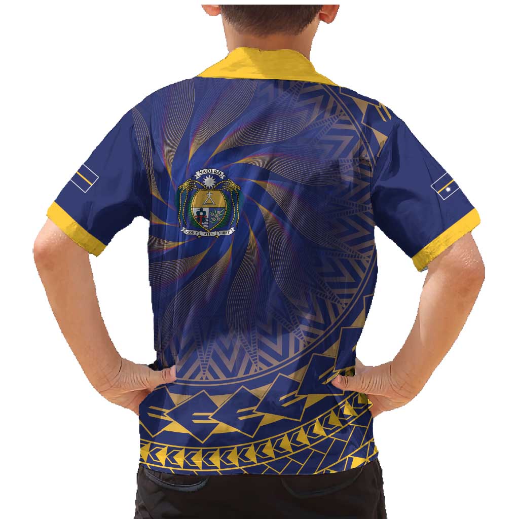 Nauru Angam Day Family Matching Mermaid Dress and Hawaiian Shirt Polynesian Tribal Pattern Unique Style - Polynesian Pride