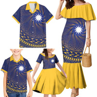 Nauru Angam Day Family Matching Mermaid Dress and Hawaiian Shirt Polynesian Tribal Pattern Unique Style - Polynesian Pride