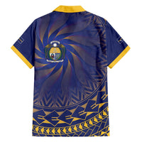 Nauru Angam Day Family Matching Short Sleeve Bodycon Dress and Hawaiian Shirt Polynesian Tribal Pattern Unique Style - Polynesian Pride