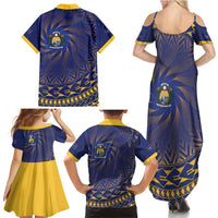 Nauru Angam Day Family Matching Summer Maxi Dress and Hawaiian Shirt Polynesian Tribal Pattern Unique Style - Polynesian Pride