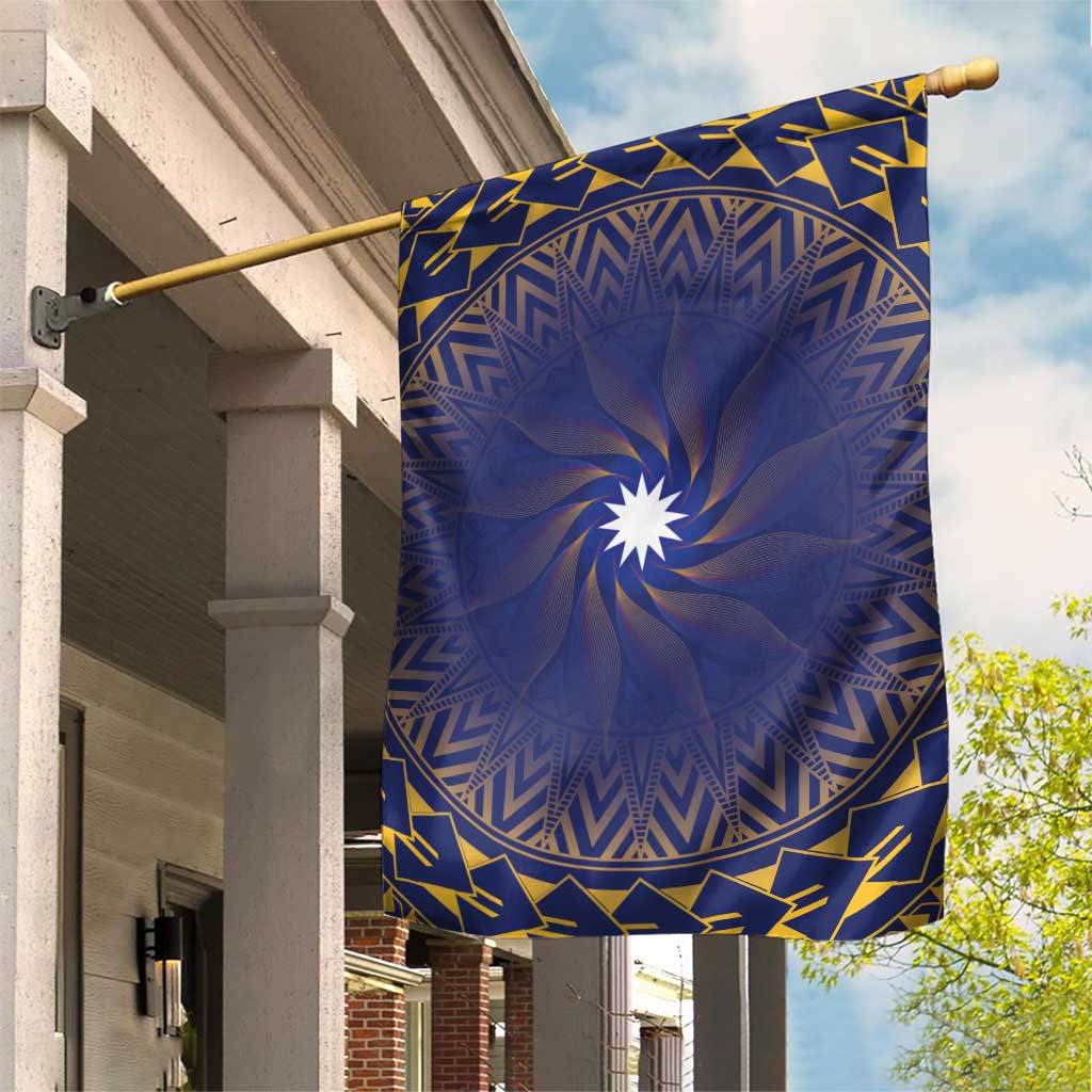 Nauru Angam Day Garden Flag Polynesian Tribal Pattern Unique Style LT05 House Flag Blue - Polynesian Pride