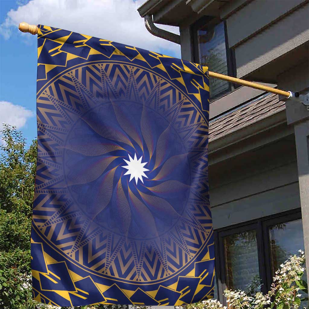 Nauru Angam Day Garden Flag Polynesian Tribal Pattern Unique Style LT05 - Polynesian Pride