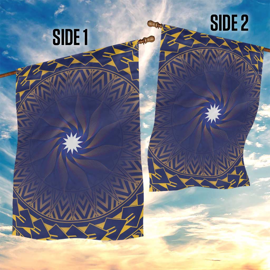 Nauru Angam Day Garden Flag Polynesian Tribal Pattern Unique Style LT05 - Polynesian Pride