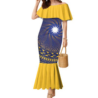 Nauru Angam Day Mermaid Dress Polynesian Tribal Pattern Unique Style - Polynesian Pride