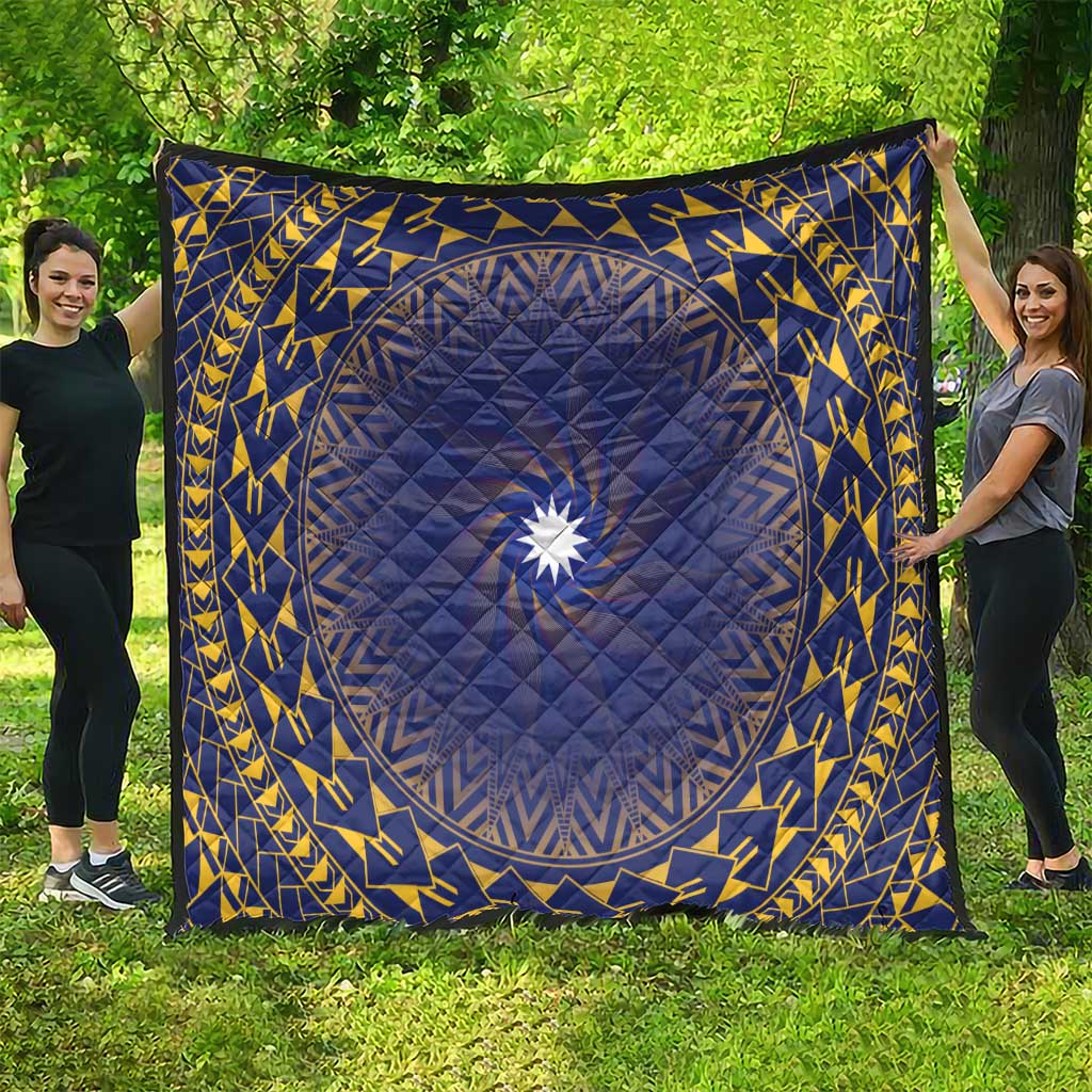 Nauru Angam Day Quilt Polynesian Tribal Pattern Unique Style - Polynesian Pride