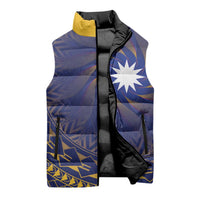 Nauru Angam Day Sleeveless Puffer Jacket Polynesian Tribal Pattern Unique Style - Polynesian Pride