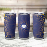 Nauru Angam Day Tumbler Cup Polynesian Tribal Pattern Unique Style - Polynesian Pride