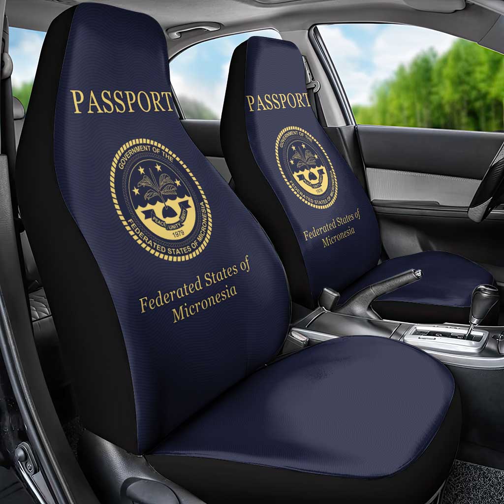 Federated States Of Micronesia Car Seat Cover FSM Passport - Polynesian Pride