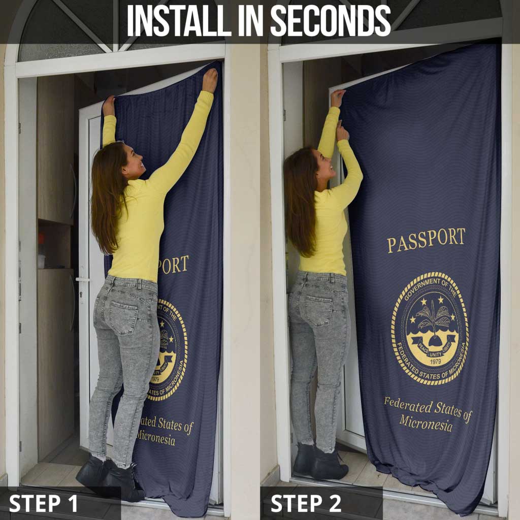 Federated States Of Micronesia Door Cover FSM Passport - Polynesian Pride